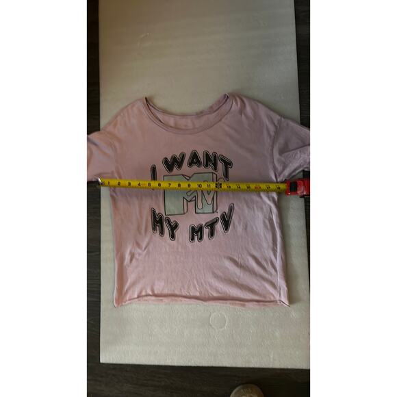 American Eagle Outfitters X MTV Purple Tee XS Concert Festival Summer Music 80s - Picture 8 of 9